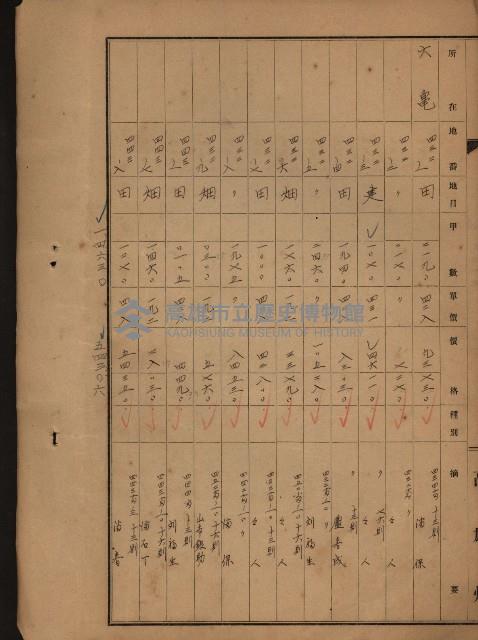 旗山郡（官有地價格一筆限調書）藏品圖，第96張