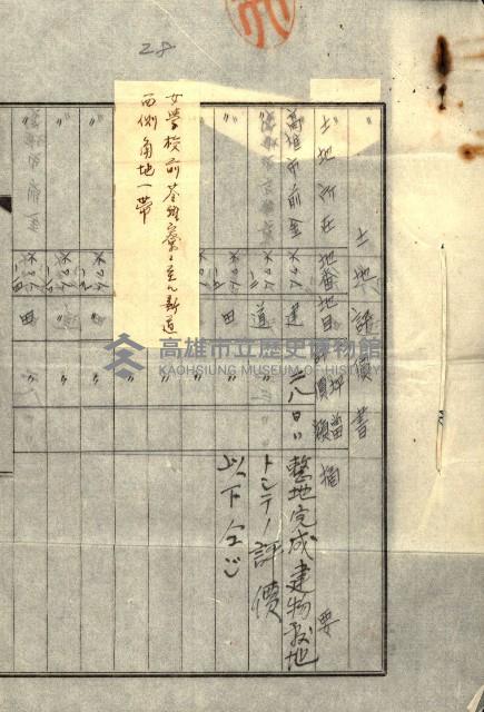 陸軍用地關係綴（評價關係）藏品圖，第99張