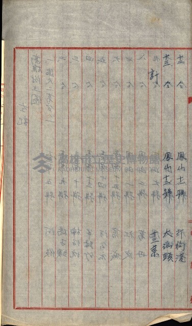 祕密地圖ニ關スル書類（高雄州）藏品圖，第289張