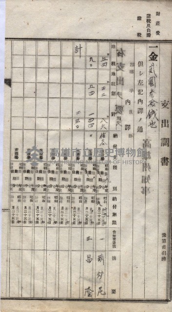 諸稅關係書綴藏品圖，第187張