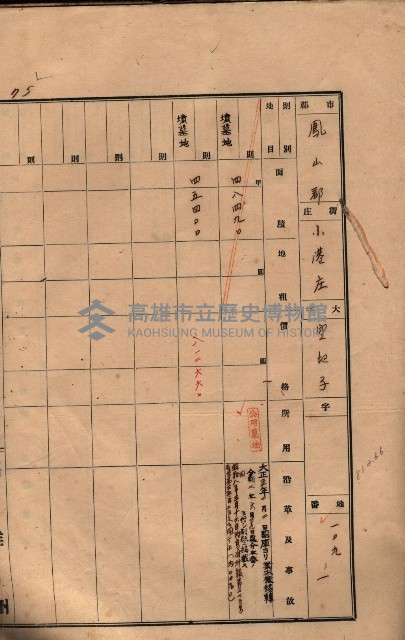 州有墓地臺帳（鳳山郡）藏品圖，第87張