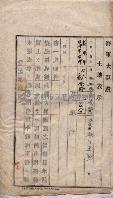 海軍關係賣拂綴藏品圖，第237張