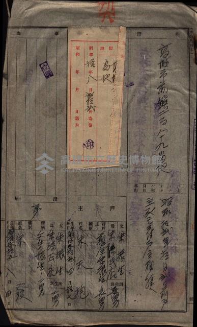 祭祀公業朱大經－買收登記關係書類
（買收關係－卅八之十九）藏品圖，第237張