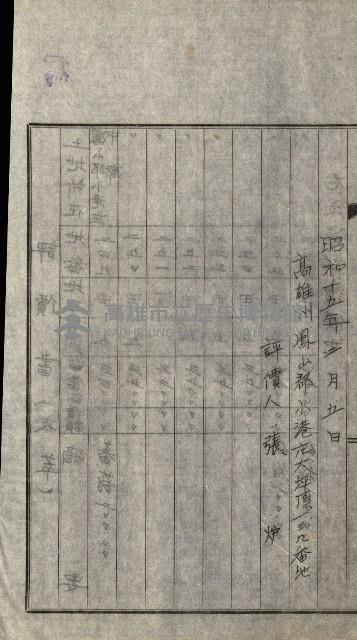 陸軍用地關係綴（評價關係）藏品圖，第452張
