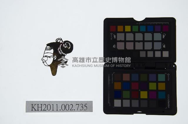 皮影戲偶頭-老旦藏品圖，第1張