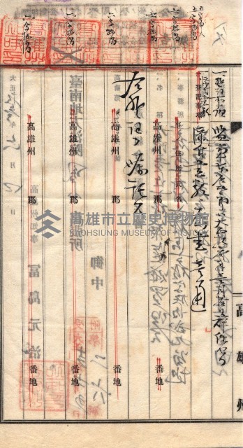 產業組合登記囑託書類綴入帳 
（申產第拾參號）藏品圖，第137張