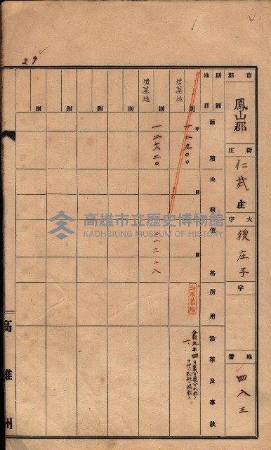 州有墓地臺帳（鳳山郡）藏品圖，第37張