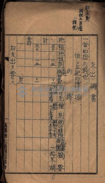 諸稅關係書綴藏品圖，第37張