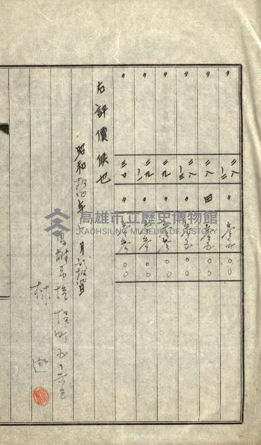 陸軍用地關係綴（評價關係）藏品圖，第38張