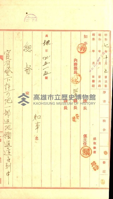壽山公園貸下書類（指令第二一八號許可）藏品圖，第38張