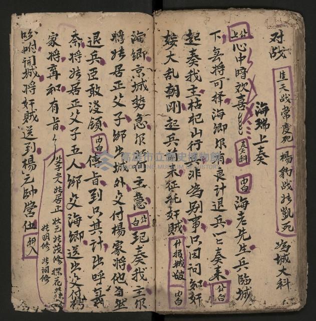 皮影戲劇本《孫成揀君打張居正》藏品圖，第37張