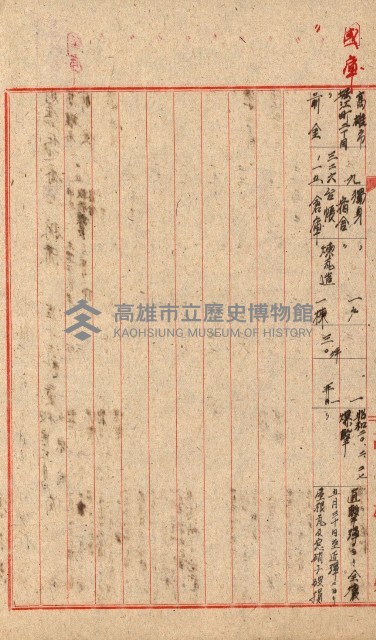 州費國庫所屬建物戰時災害被害關係書類綴
（地理系）藏品圖，第37張