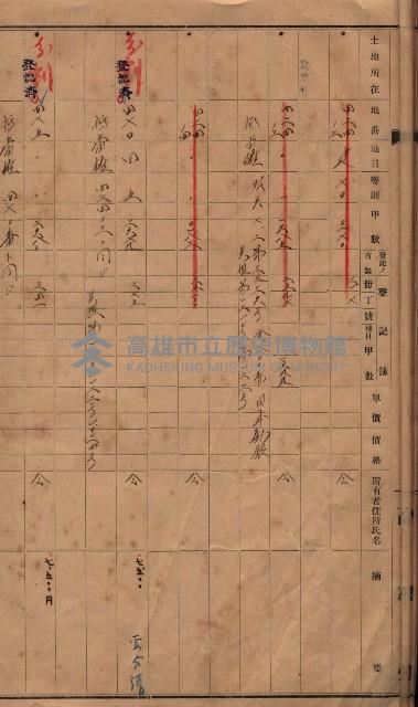 林德官、五塊厝宿舍用地買收調書
追加買收－州有財產
（林德官、五塊厝關係－九之一）藏品圖，第37張