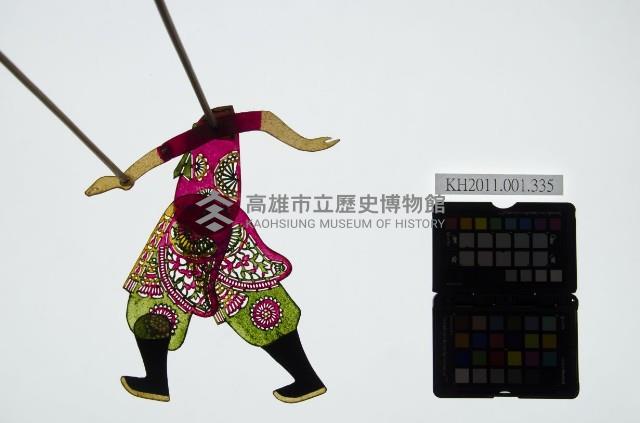 皮影戲簽桿立身偶-武將（偶身）藏品圖，第1張