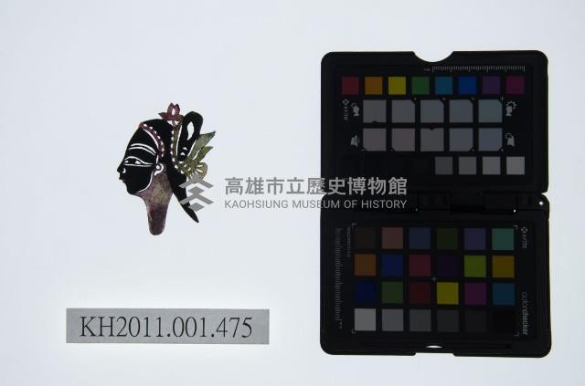 皮影戲偶頭-武旦藏品圖，第1張