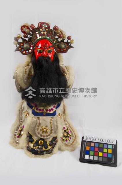 布袋戲偶-紅臉淨木偶藏品圖，第1張