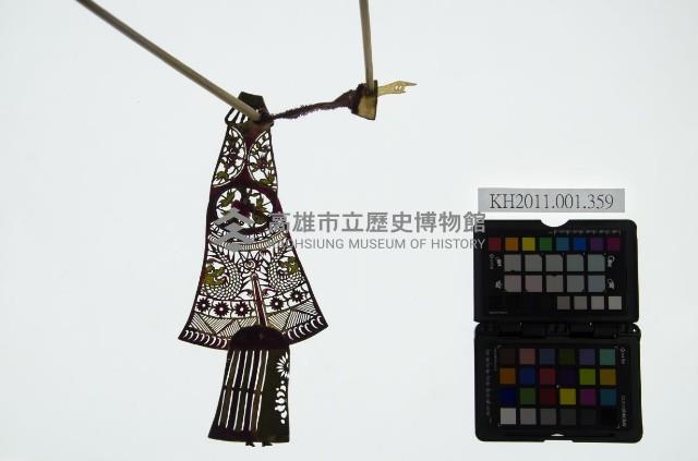 皮影戲簽桿立身偶-后妃（偶身）藏品圖，第1張