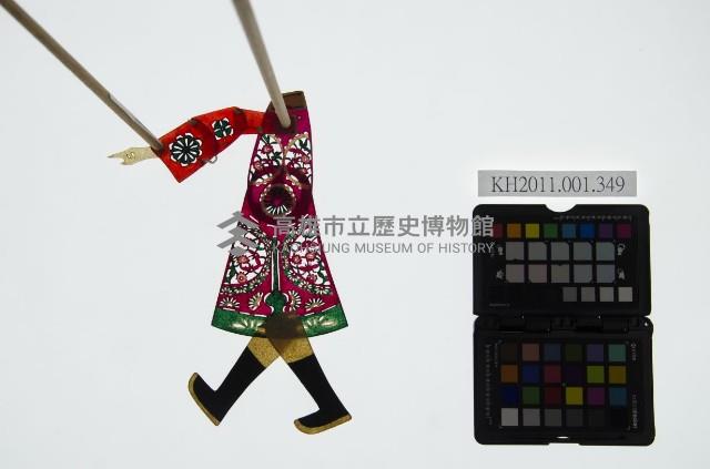 皮影戲簽桿立身偶-武生（偶身）藏品圖，第1張