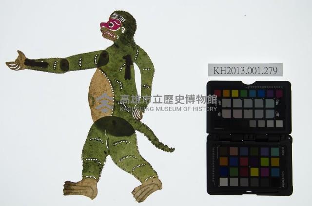 皮影戲動物偶-猿猴藏品圖，第1張