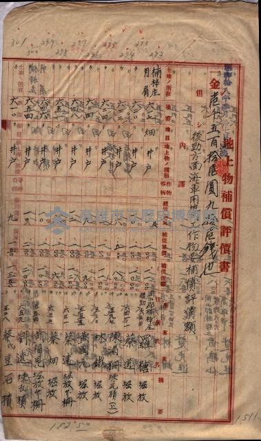 土地買收
（馬臨營第七三號）藏品圖，第262張