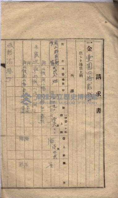 海軍土地借上契約書
（施設部長印捺印済）藏品圖，第221張
