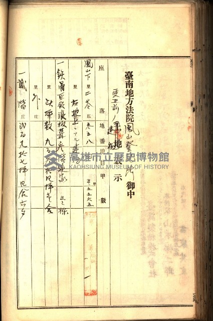 建物登記申請書、囑託書、通知書
附屬書類綴込帳（建申第壱號）藏品圖，第421張