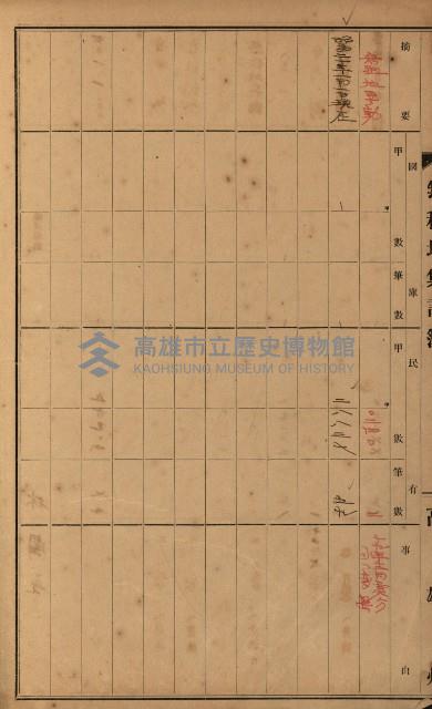 無租地集計簿（林園鄉）藏品圖，第121張