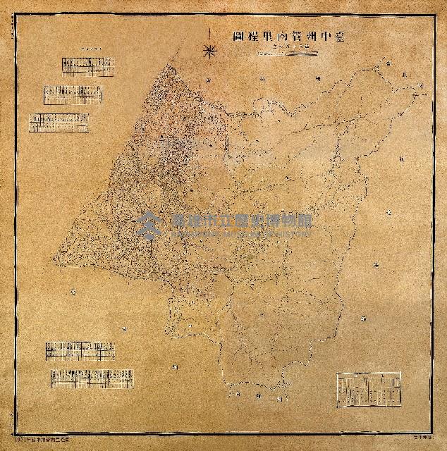 1921年臺中州管內里程圖藏品圖，第1張