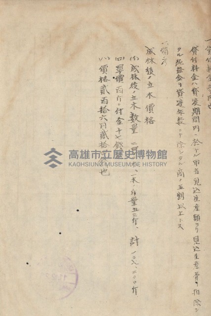 年期貸渡（岡山郡－被許可人蘇枰外四名）藏品圖，第21張