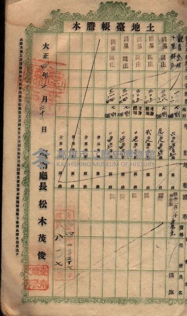 土地臺帳謄本綴入帳藏品圖，第21張