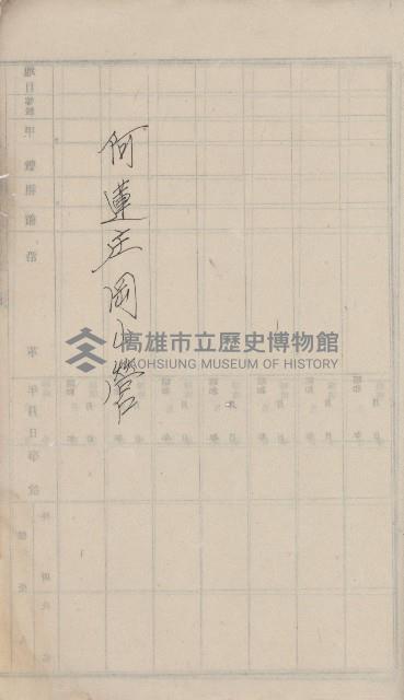 阿蓮庄官租地臺帳（十六冊之內第七號）藏品圖，第21張