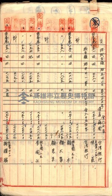 買收調書－左營、前峰尾、埤子頭、內惟
（買收關係－卅八之十）藏品圖，第201張