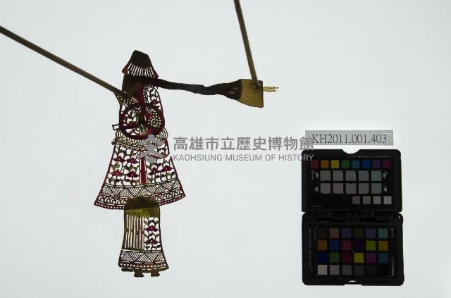 皮影戲簽桿立身偶-后妃（偶身）藏品圖，第1張