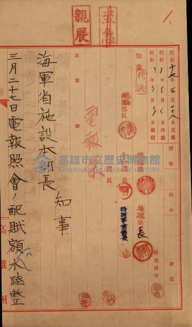 海軍豫算關係藏品圖，第403張