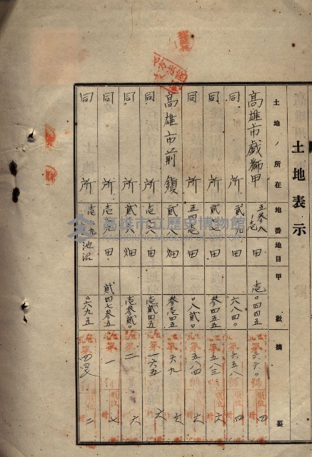 公共用地賣渡承諾書綴、賣渡證書（戲獅甲前鎮）藏品圖，第101張