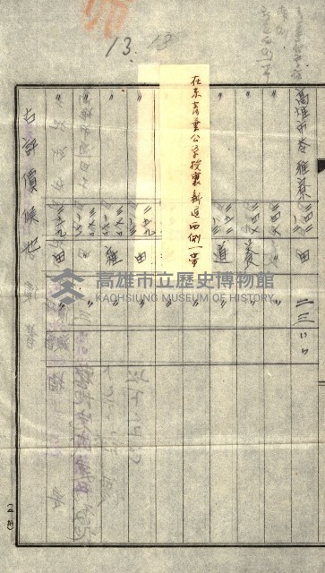 陸軍用地關係綴（評價關係）藏品圖，第106張