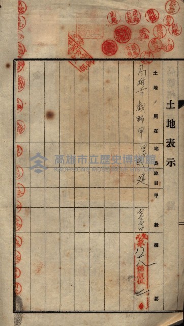 公共用地賣渡承諾書綴、賣渡證書（戲獅甲前鎮）藏品圖，第301張