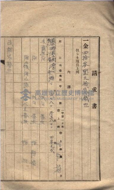 海軍土地借上契約書
（施設部長印捺印済）藏品圖，第211張