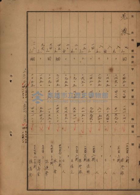 旗山郡（官有地價格一筆限調書）藏品圖，第110張