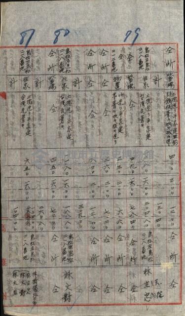 高雄工業用水道用地買收書類其ノ二藏品圖，第111張