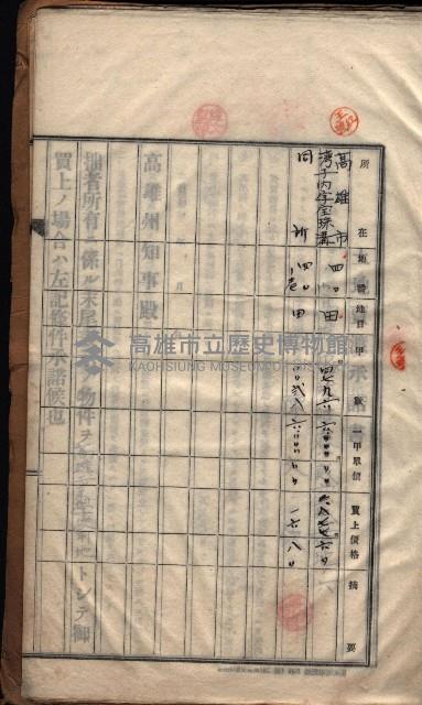 高雄工業學校賣渡承諾書
（買收關係－卅八之十三）藏品圖，第11張