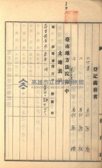 州財產－罹災救助基金所屬地築港用地買收關係
（罹災救助－二十之二）藏品圖，第10張