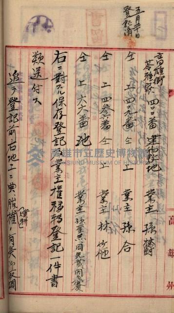 州財產－罹災救助基金所屬地ニ関スル登記原議書
（罹災救助－二十之五）藏品圖，第10張