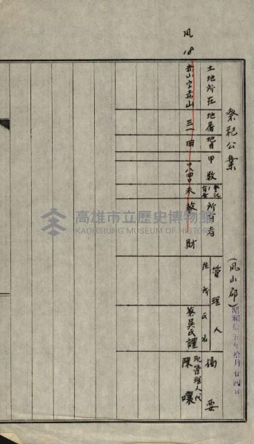 證明及抵當權（鳳梨、水道、其他）藏品圖，第11張