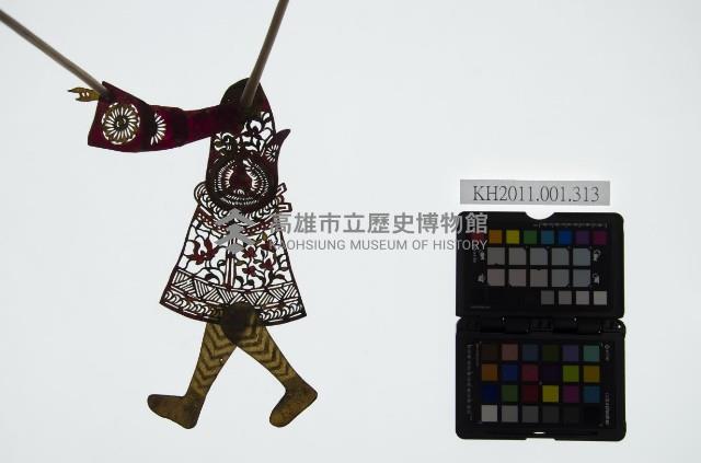 皮影戲簽桿立身偶-武生（偶身）藏品圖，第1張