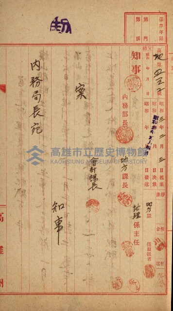 官有地整理費豫算關係書類
（地理系）藏品圖，第459張