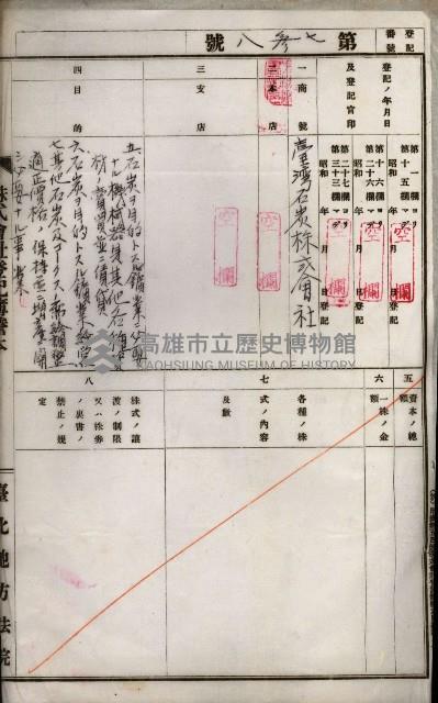 海岸ニ土木工事施行許可綴
（高雄州）藏品圖，第51張