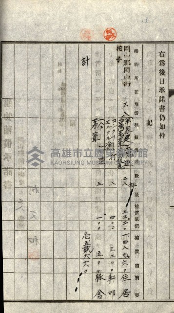 阿公店溪治水工事所地買收綴藏品圖，第51張