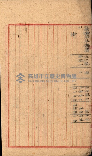 州有地貸付綴（高雄市）藏品圖，第356張