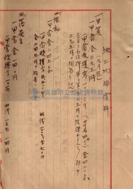 雜書類綴（州有財產係）藏品圖，第141張